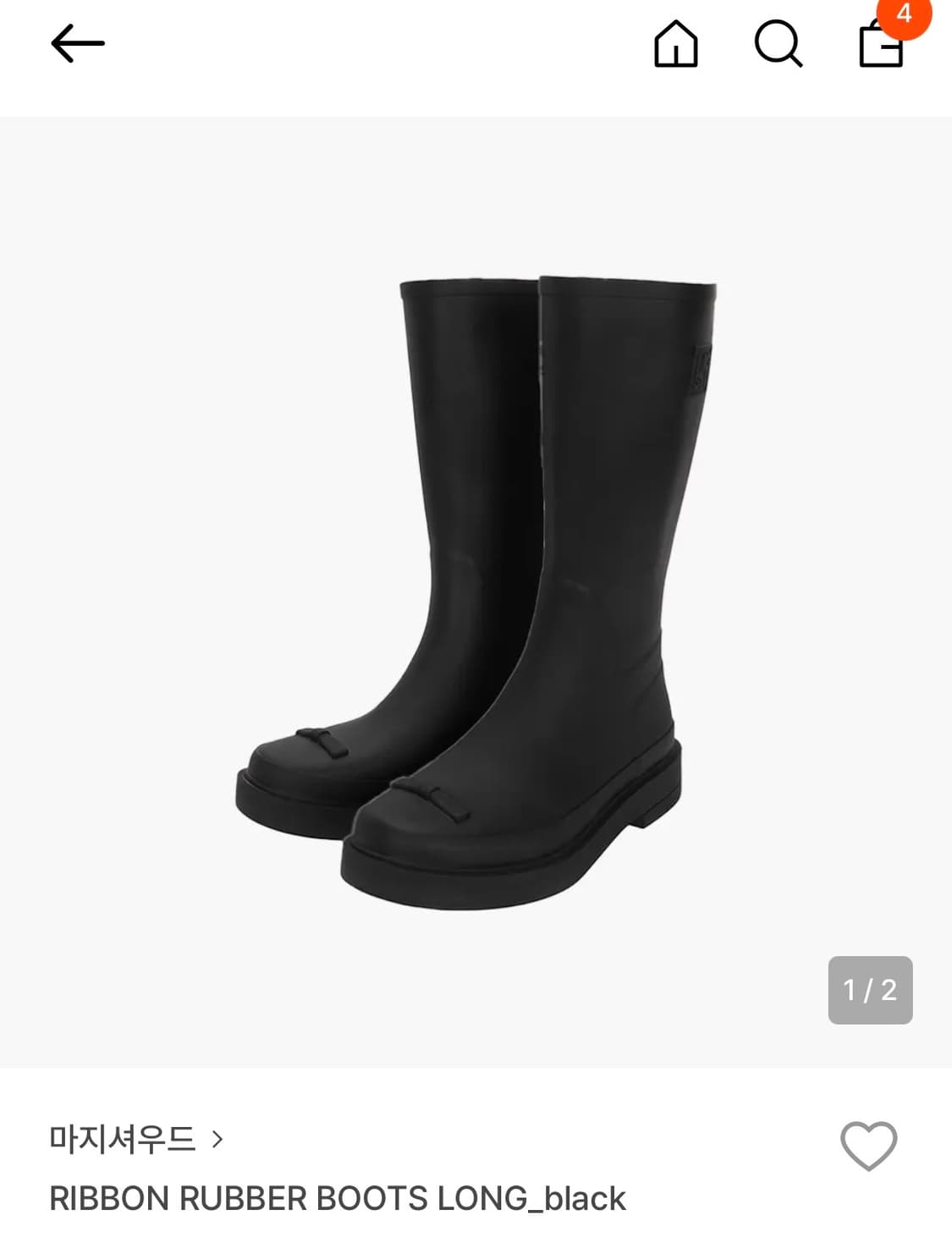 마지셔우드 레인부츠 롱 장화 상품이미지1