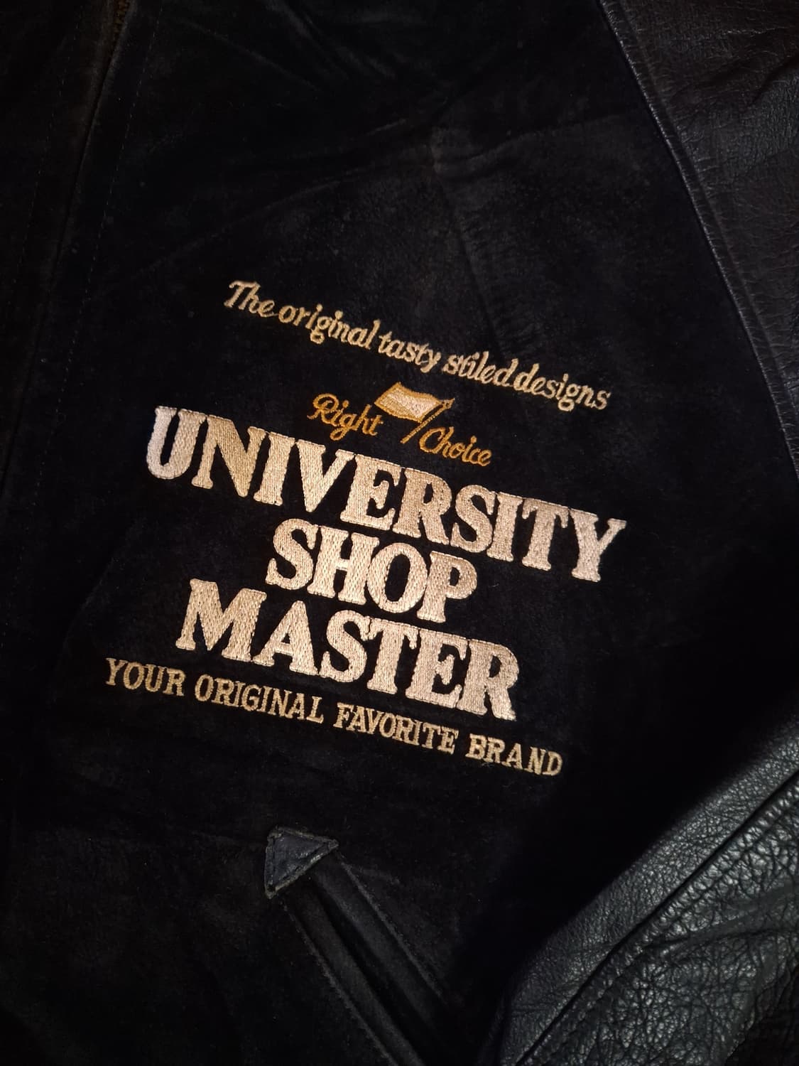 오리지날 80's 일본판 유니버스티샵마스터 리얼레더 바시티자켓 상품이미지6