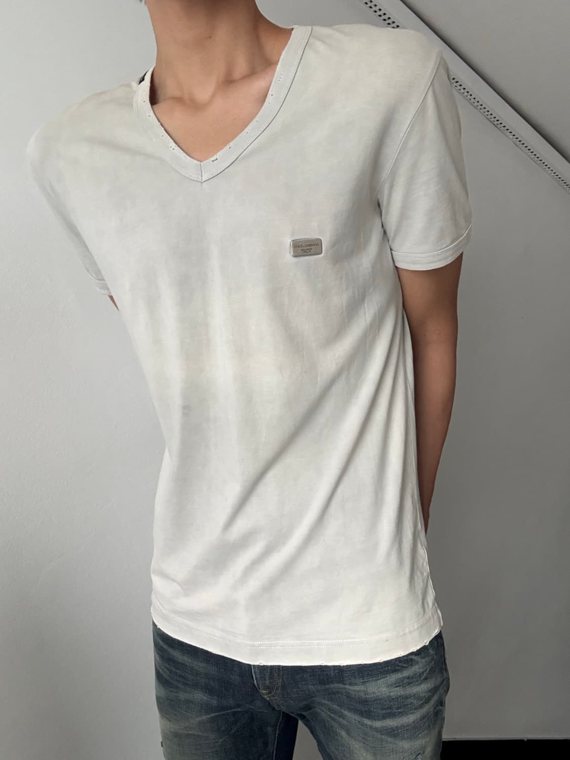 00s Dolce&Gabbana plate destroyed tee 상품이미지3