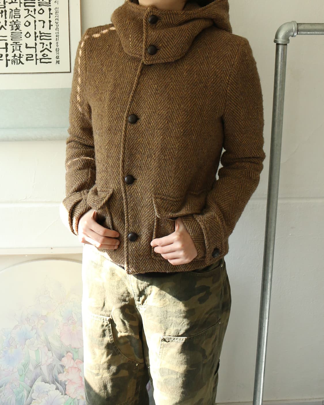 트로브 울 비대칭 피코트 자켓 상품이미지3