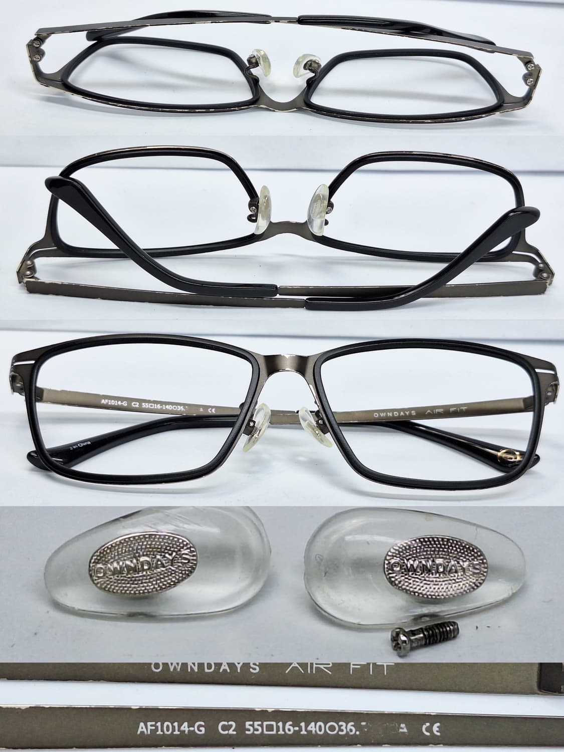 OWNDAYS 온데이즈 AIR FiT 에어핏 AF1014-G 웰링턴 안경 상품이미지8
