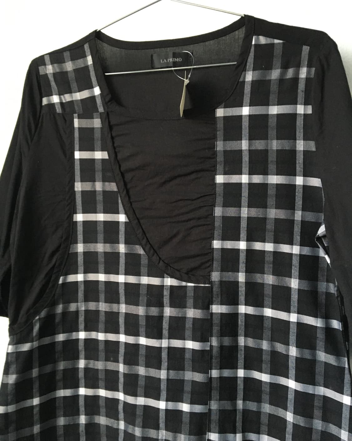 Check pattern balloon fit onepiece 상품이미지5