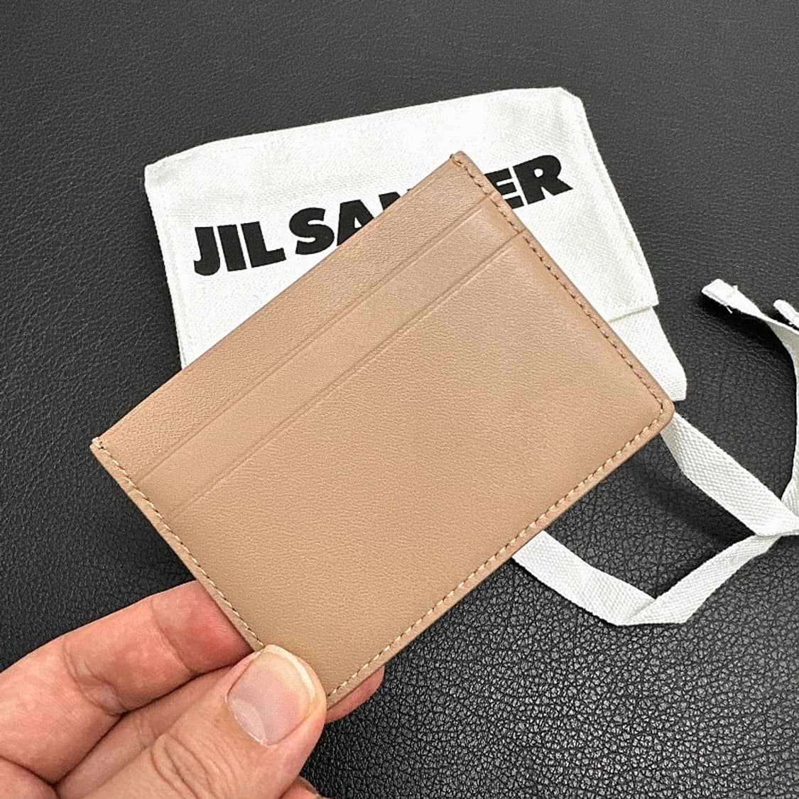 (정품/새상품) JIL SANDER 질 샌더 브라운 로고 카드지갑 상품이미지2