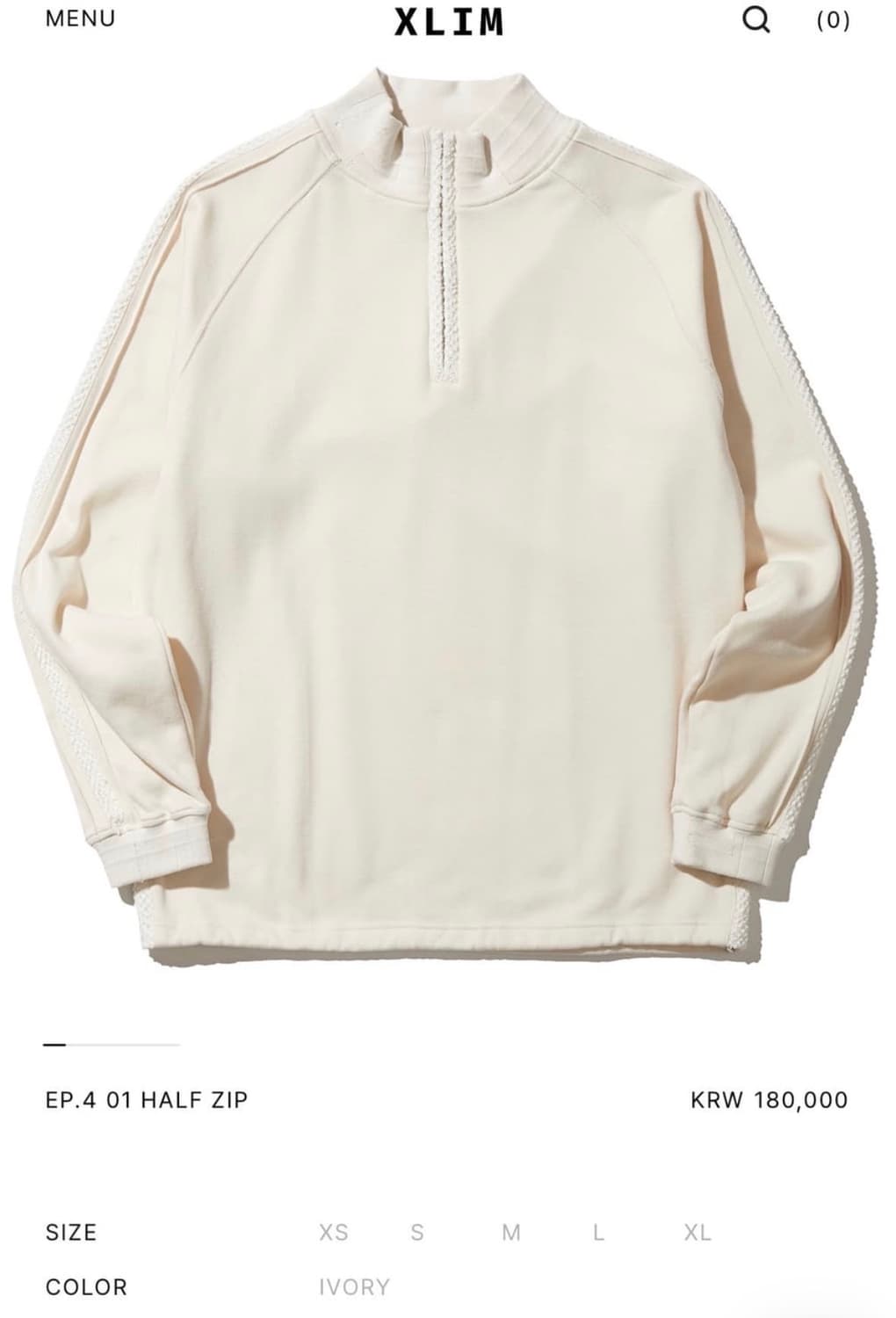 Xlim EP.4 01 HALF ZIP 상품이미지2