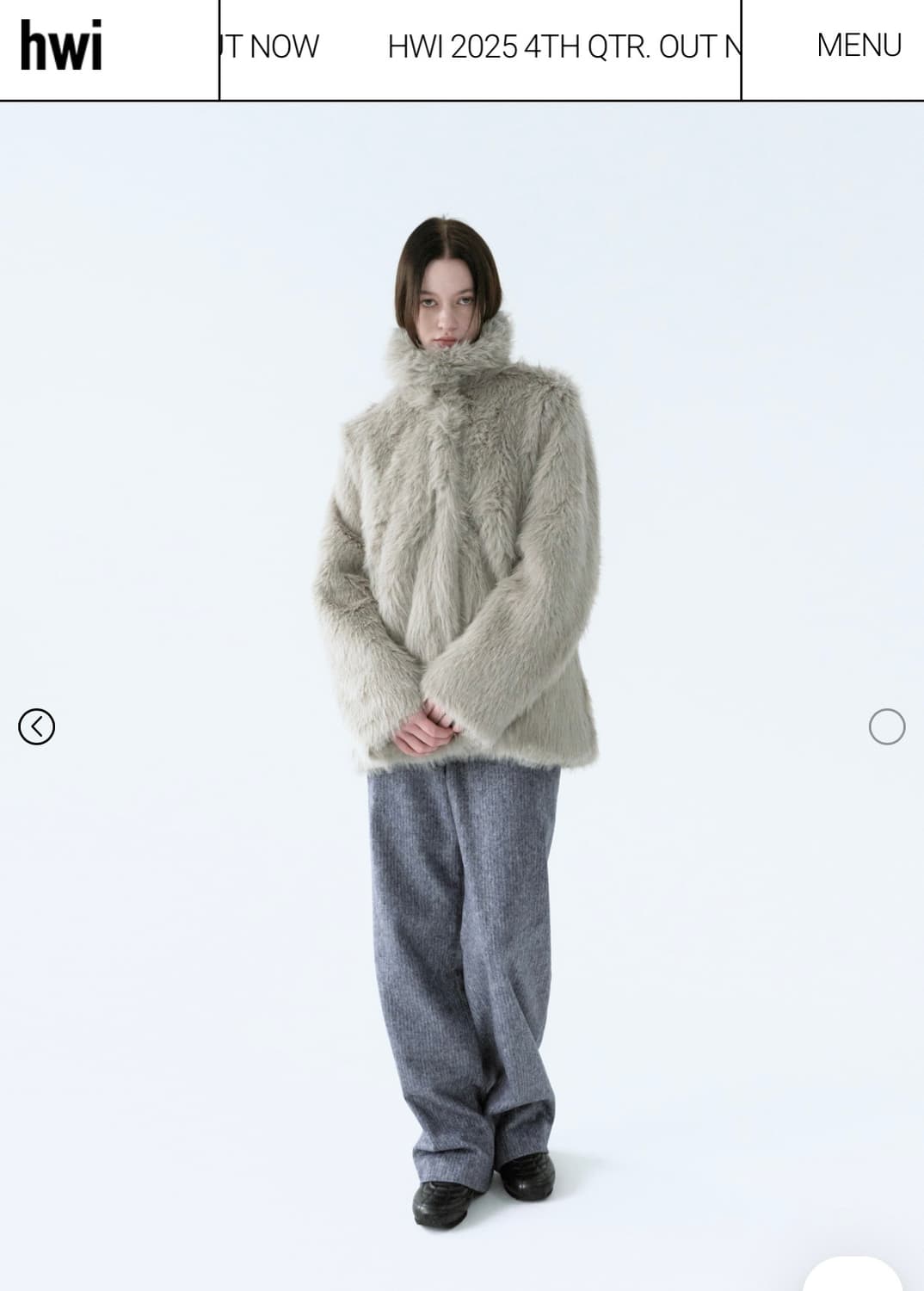 Hwi 퍼자켓 라이트그레이 상품이미지2