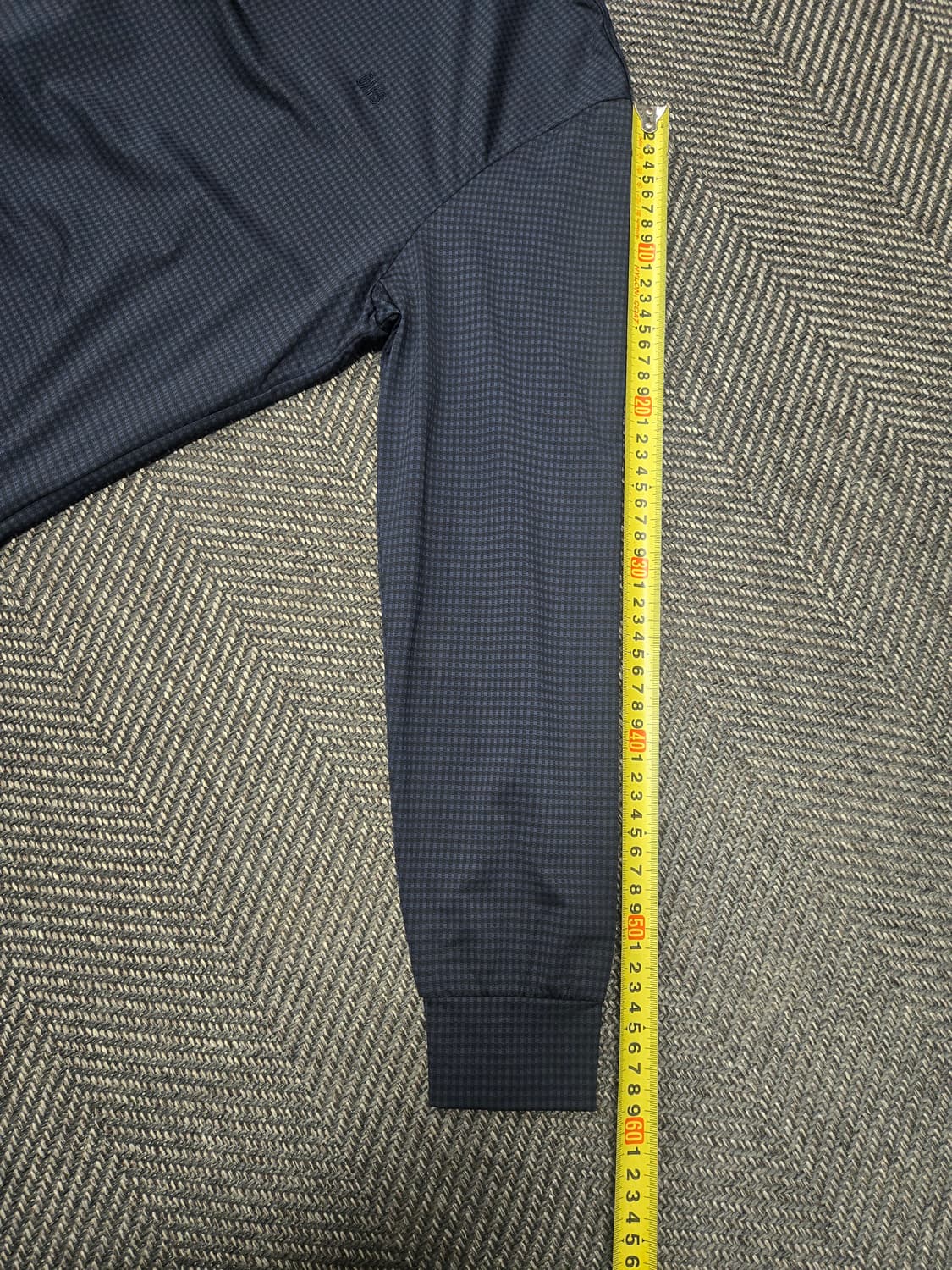 닥스 25ss 네이비 깅엄 긴팔 카라 티셔츠 DMTS5A 304N2 상품이미지8