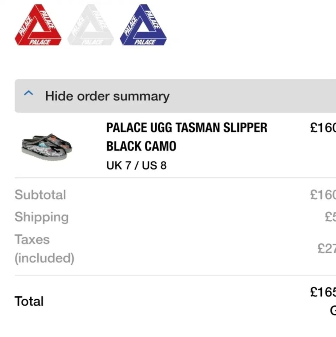 팔라스 x 어그 타스만 블랙카모 260 (US8) 상품이미지9