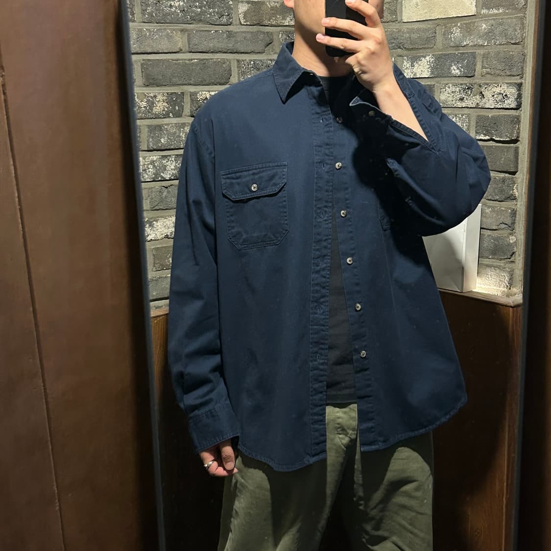 L) Wrangler 랭글러 투포켓 워크웨어 코튼 셔츠 W10 상품이미지7