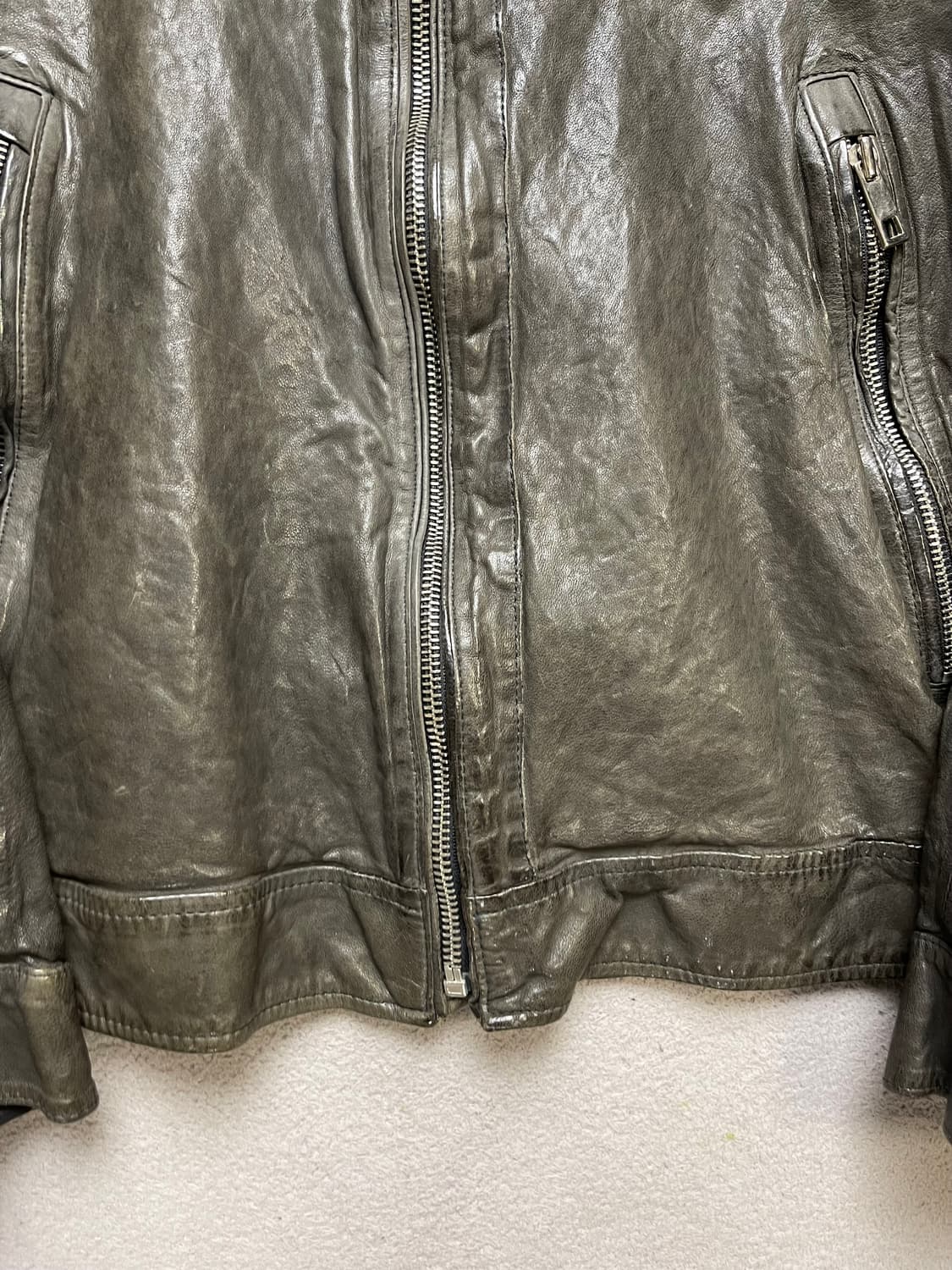 [L] 양가죽 자켓 - 라이더자켓 -95-100 slim jacket 상품이미지9