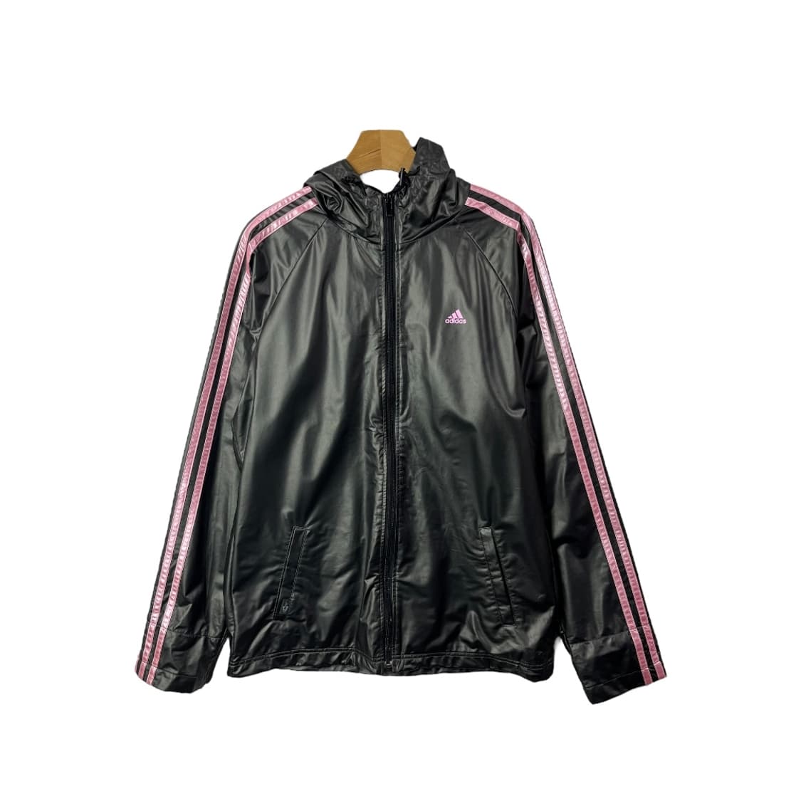 [Adidas] 아디다스 블랙핑크 유광 후드집업 상품이미지1