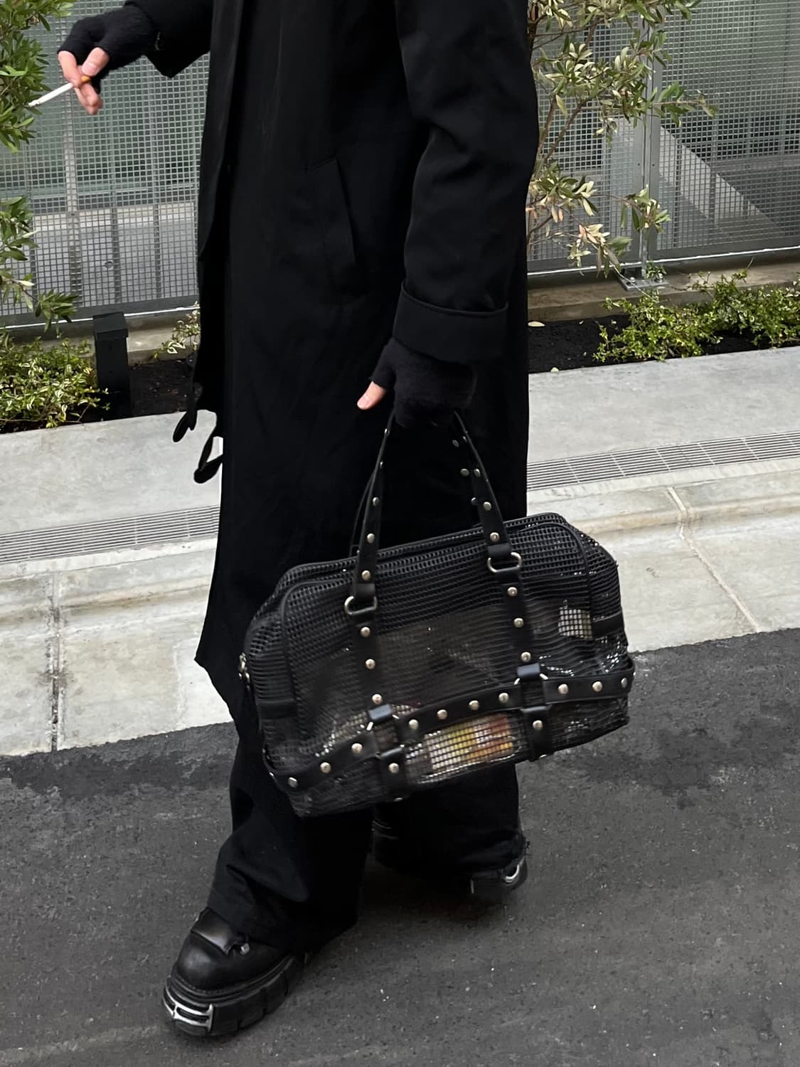 빈티지 펑크 보스턴 백 상품이미지3