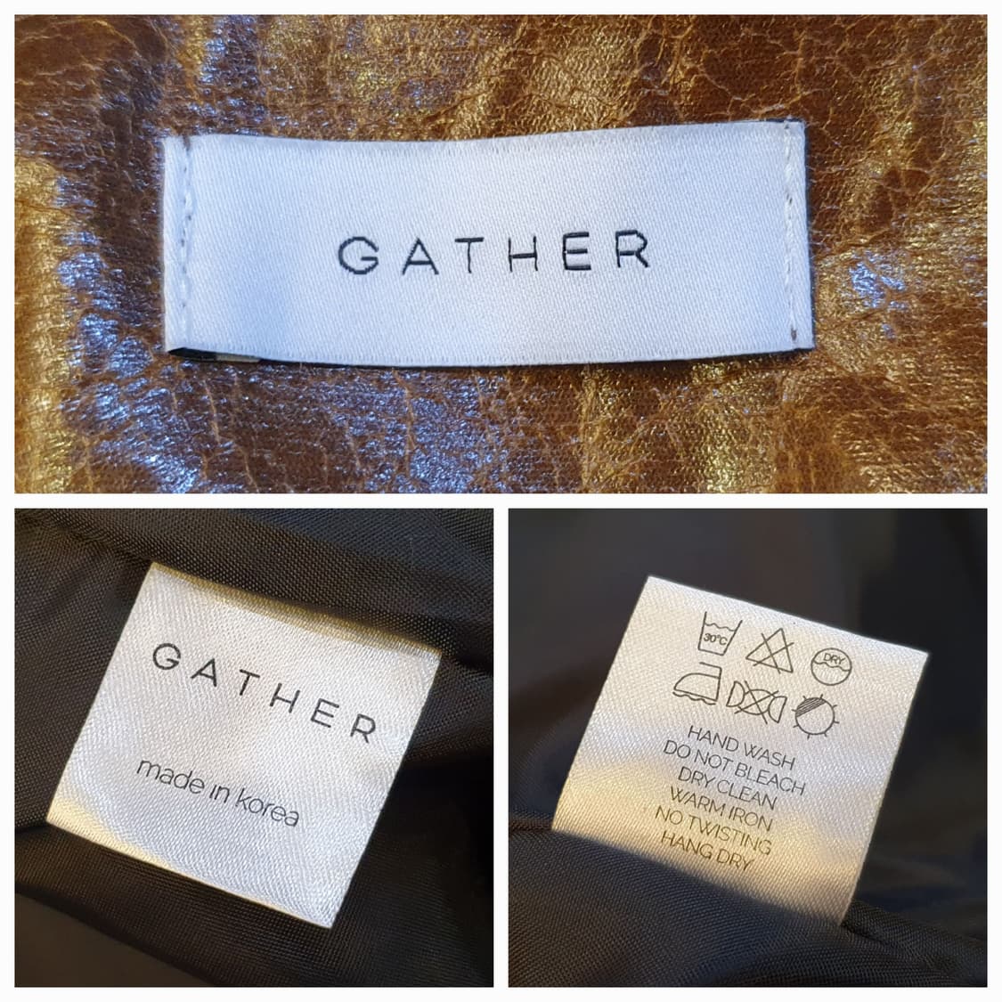 110.GATHER 페이크레더 크랙점퍼 상품이미지7