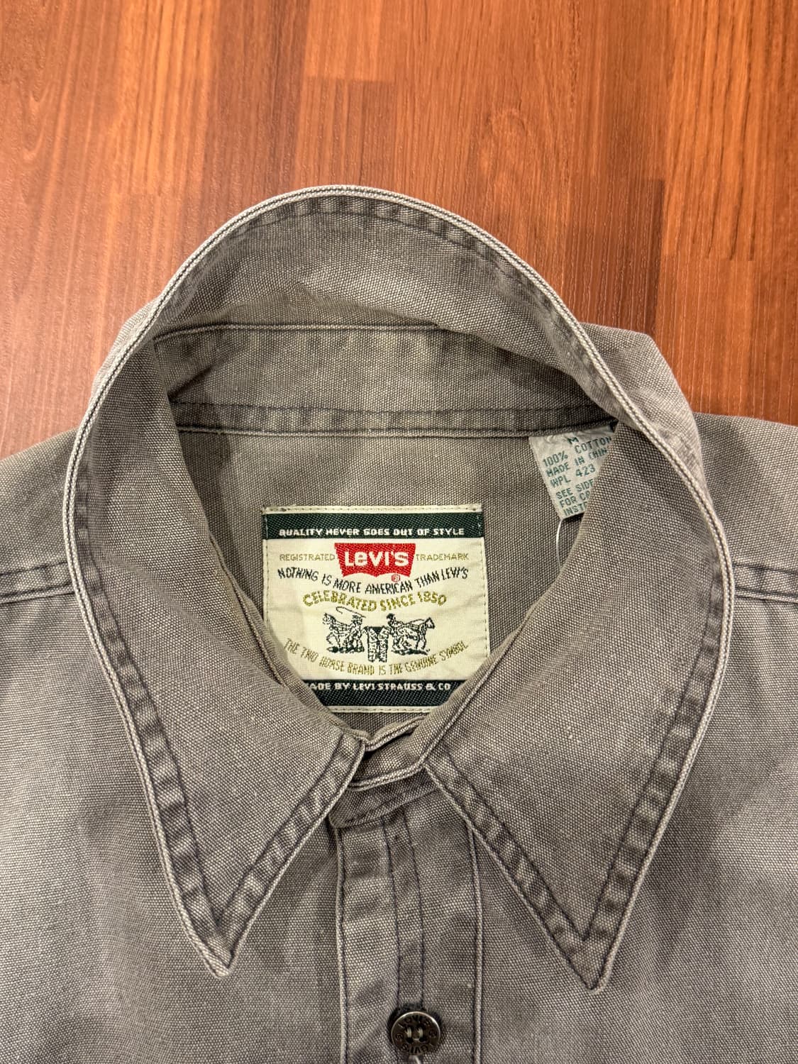 00s Levis 리바이스 데님 워크 셔츠 상품이미지9