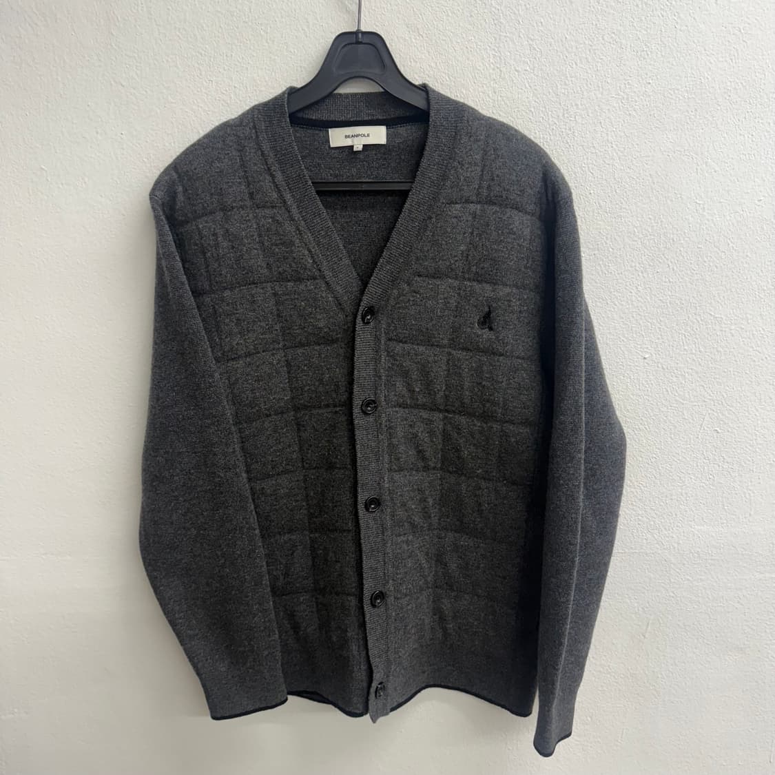 삼성물산 빈폴 남성 22S 퀼팅 니트 로고 가디건 (S) 상품이미지1