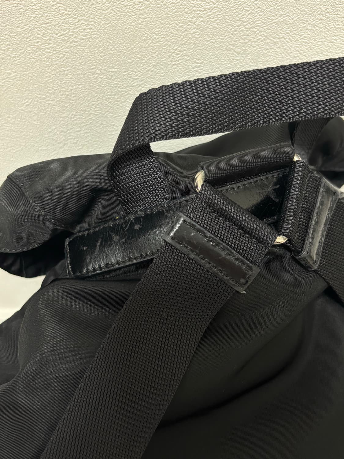 프라다 블랙 포코노 백팩 스몰 상품이미지8