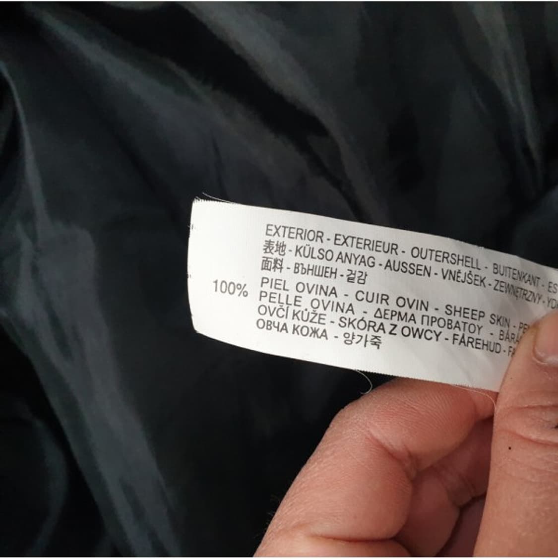 자라 맨 싱글 양가죽 블루종 자켓 S 상품이미지7