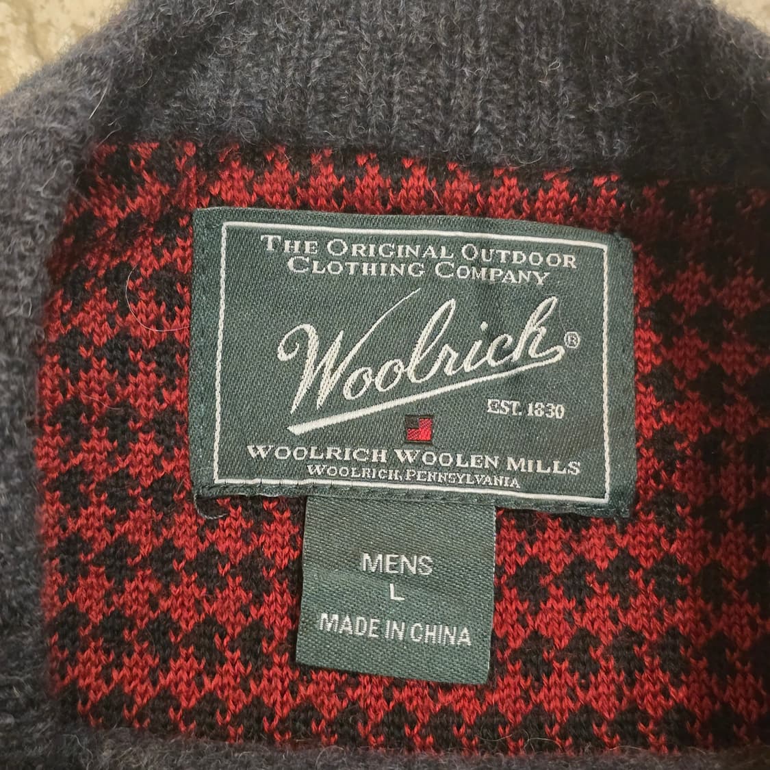 90s 울리치  울 100% 크루넥 스웨터 상품이미지4