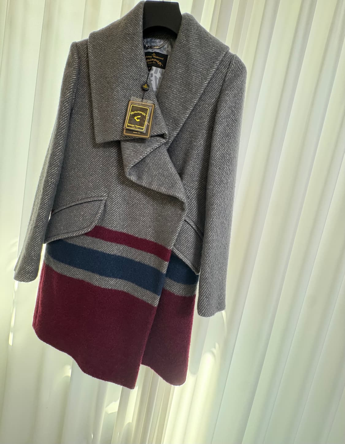 비비안웨스트우드 그레이 빌로우 코트 40 상품이미지1