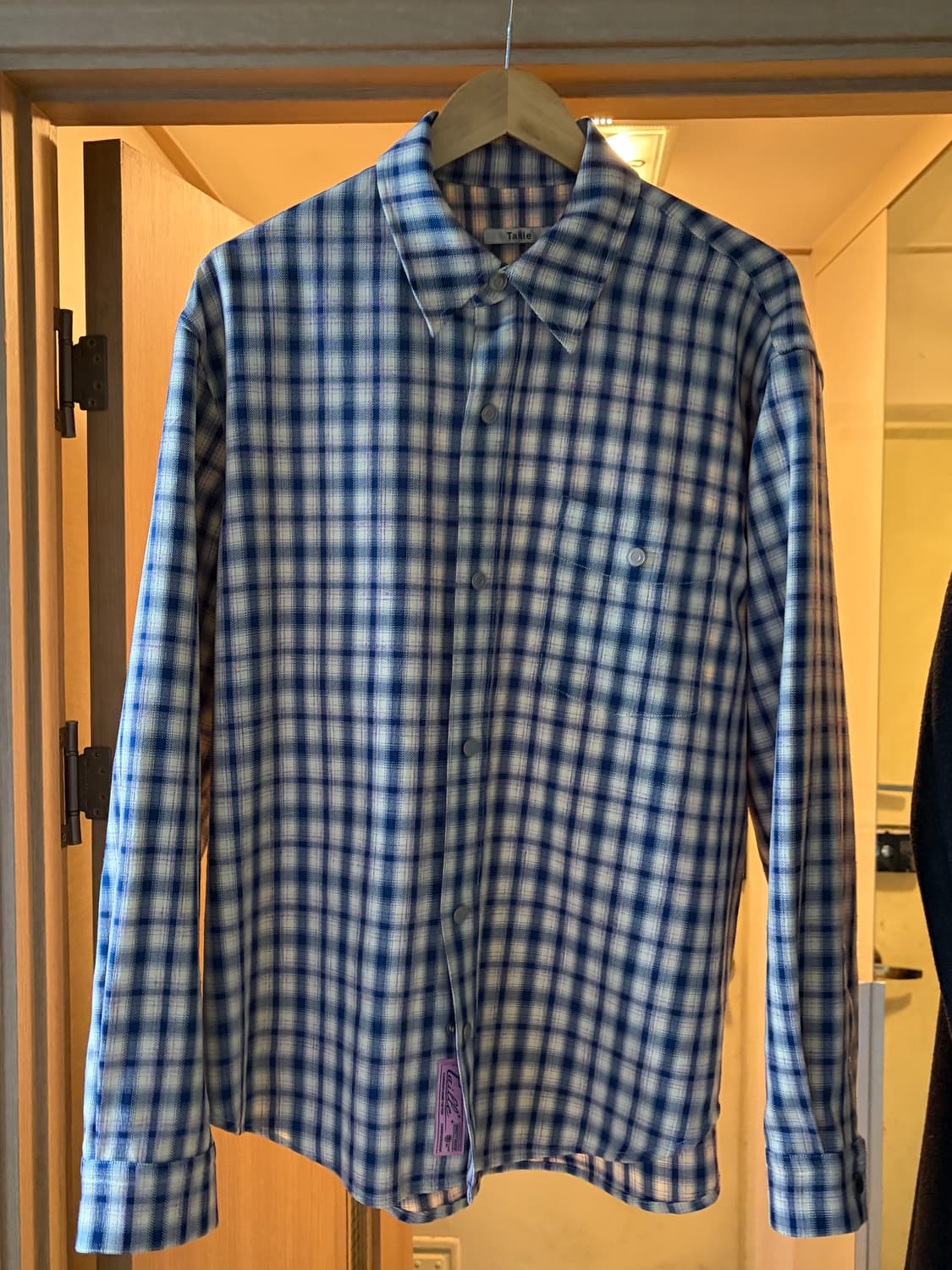 (2)타일레 플레이드 체크셔츠 블루 상품이미지1