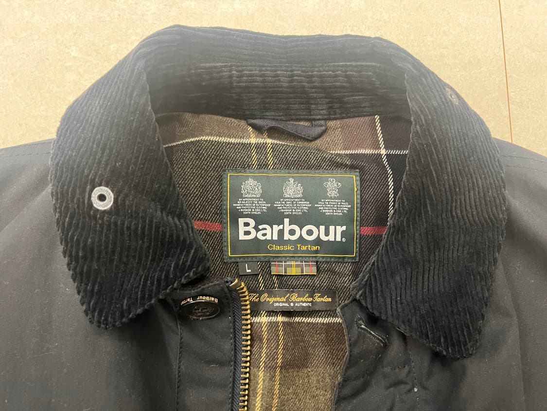 바버 클래식 타탄 코트 L사이즈 (한국 110) 상품이미지2