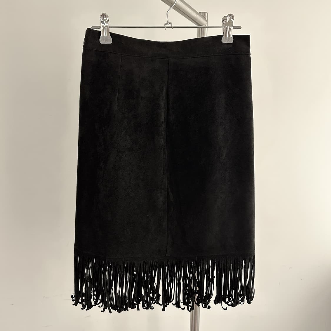 suede fringe mini skirt 상품이미지1