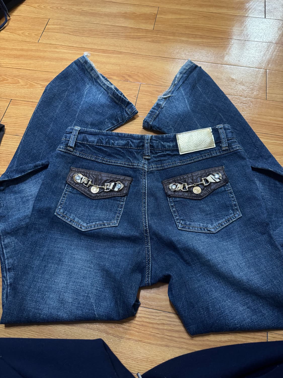 갸루 세미와이드팬츠 상품이미지1