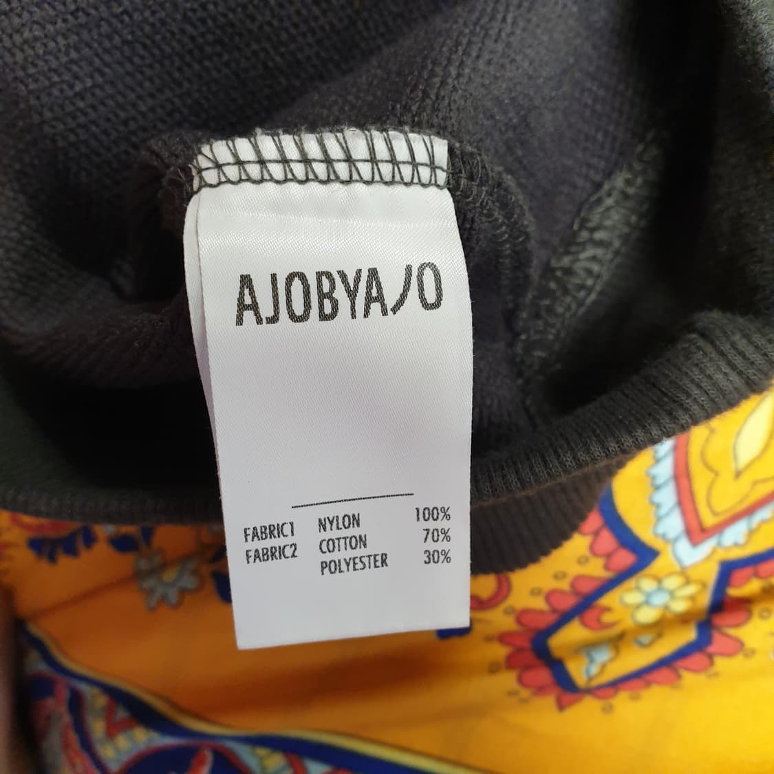 AJOBYAJO Layered Nylon Hoodie [CHARCOAL] 상품이미지3