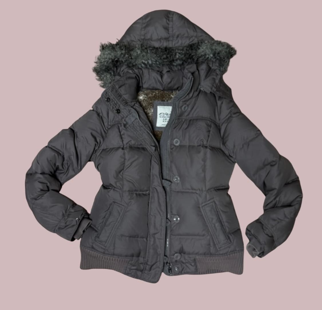 Espirit 울프죠 퍼후드패딩 상품이미지1