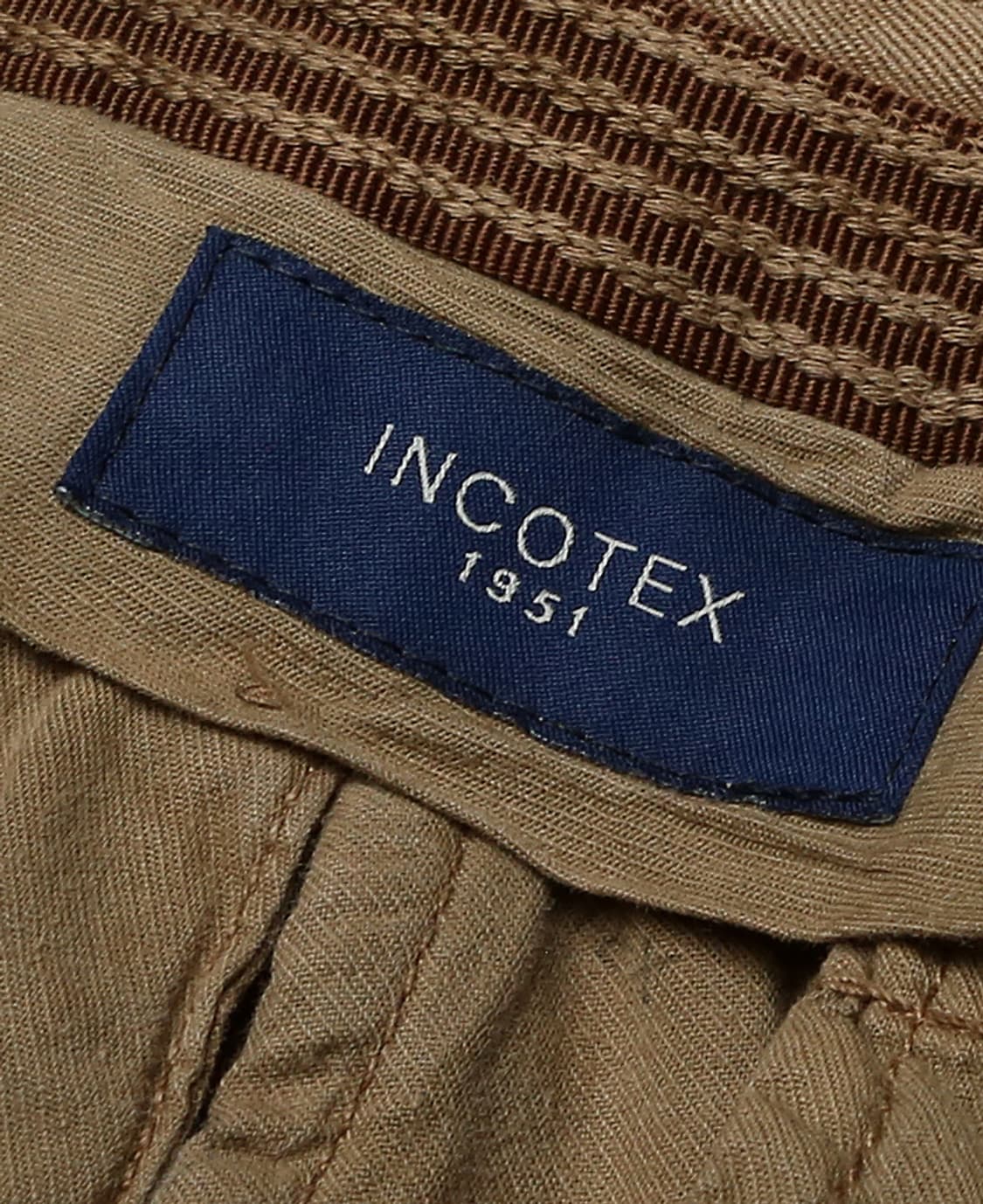 인코텍스 [Incotex] 베이지 몰스킨 코튼 컴포트 치노 카고 팬츠 상품이미지7