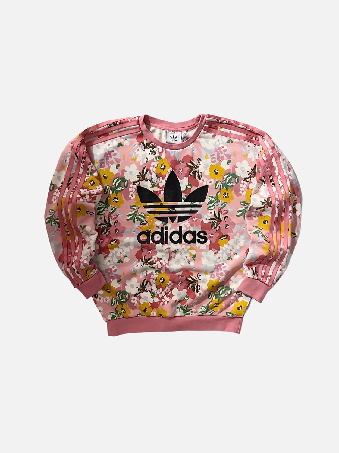 아디다스 플로럴 빅로고 맨투맨 주니어 상품이미지1