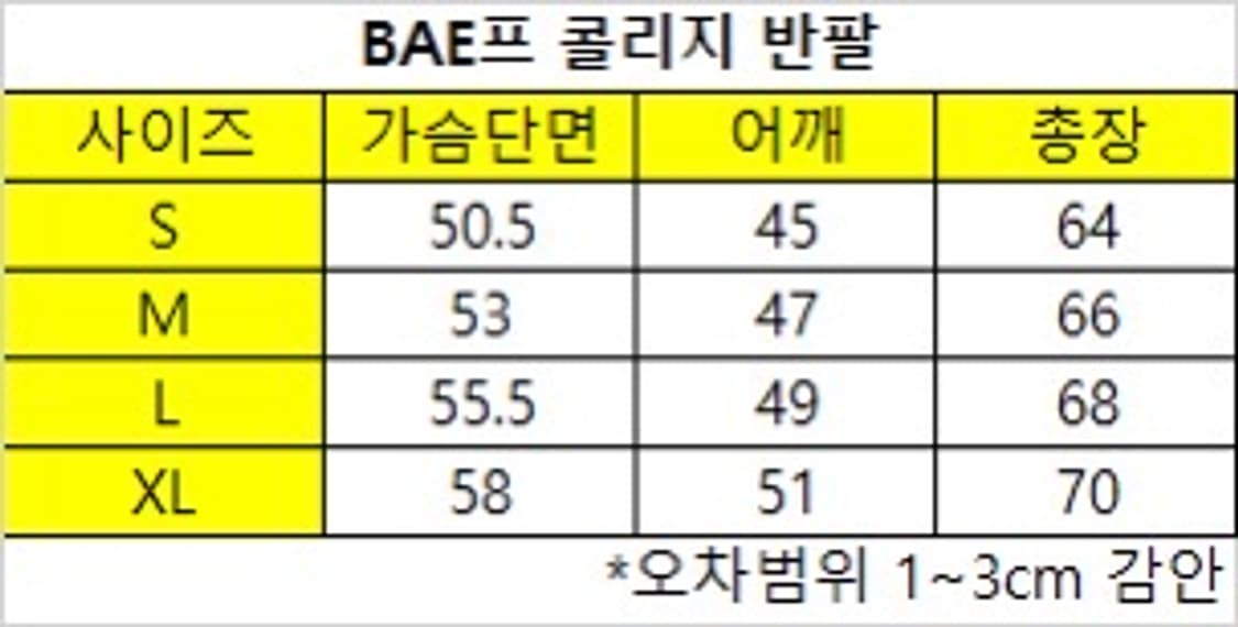 베이프 콜리지 반팔티 상품이미지8