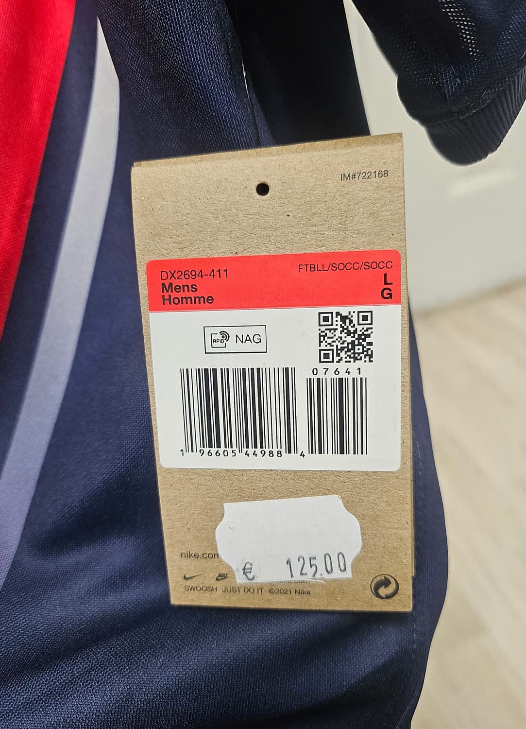 (105)XL☆미착용☆23-24나이키[PSG]파리생제르망이강인풀마킹유니폼 상품이미지2