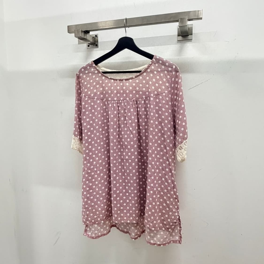 도트 레이스 블라우스 상품이미지2