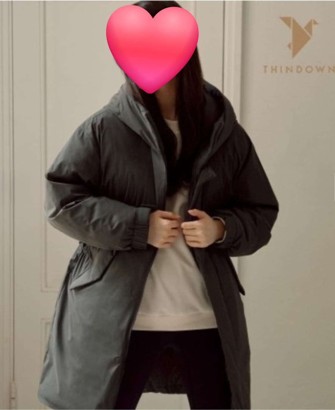 K2 여성패딩 66 씬에어 후드 구스다운자켓 오버핏 AD09 상품이미지8