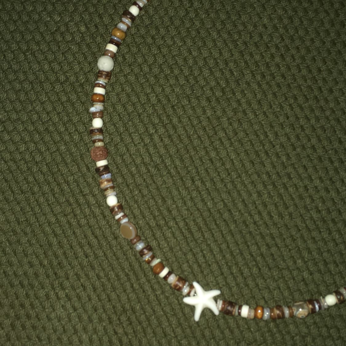 빈티지 브라운 믹스비즈 목걸이 상품이미지2