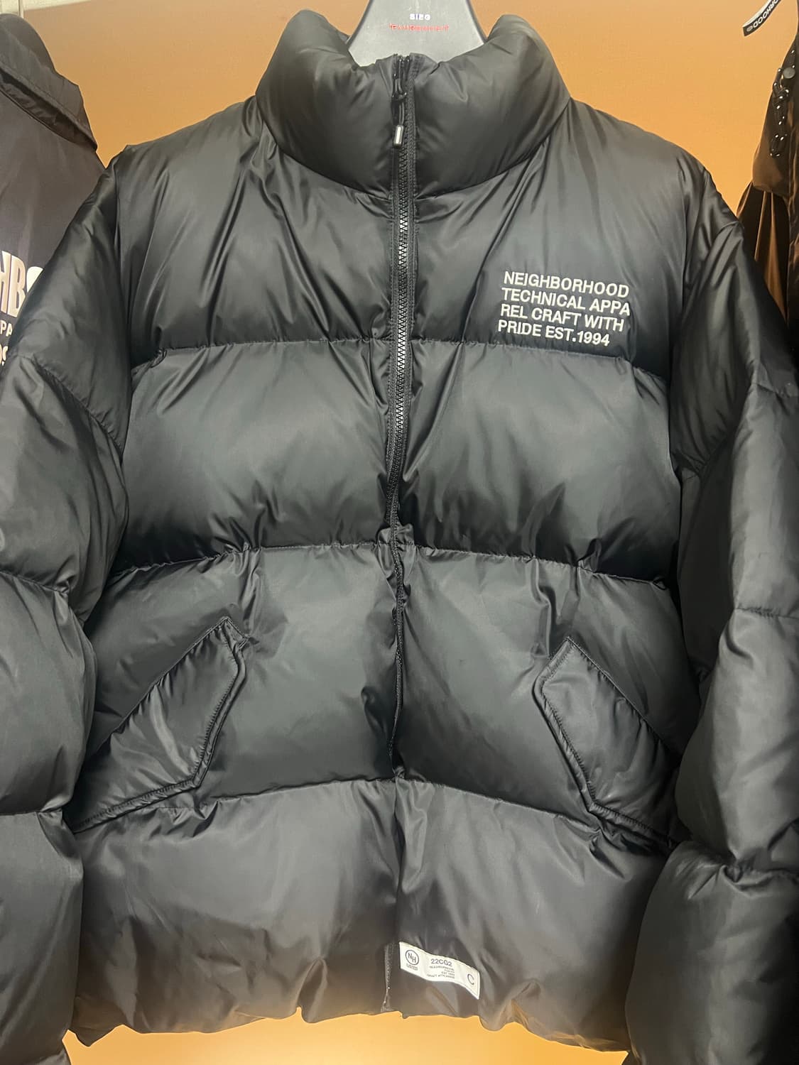 [L] 네이버후드 다운 패딩, black 상품이미지1