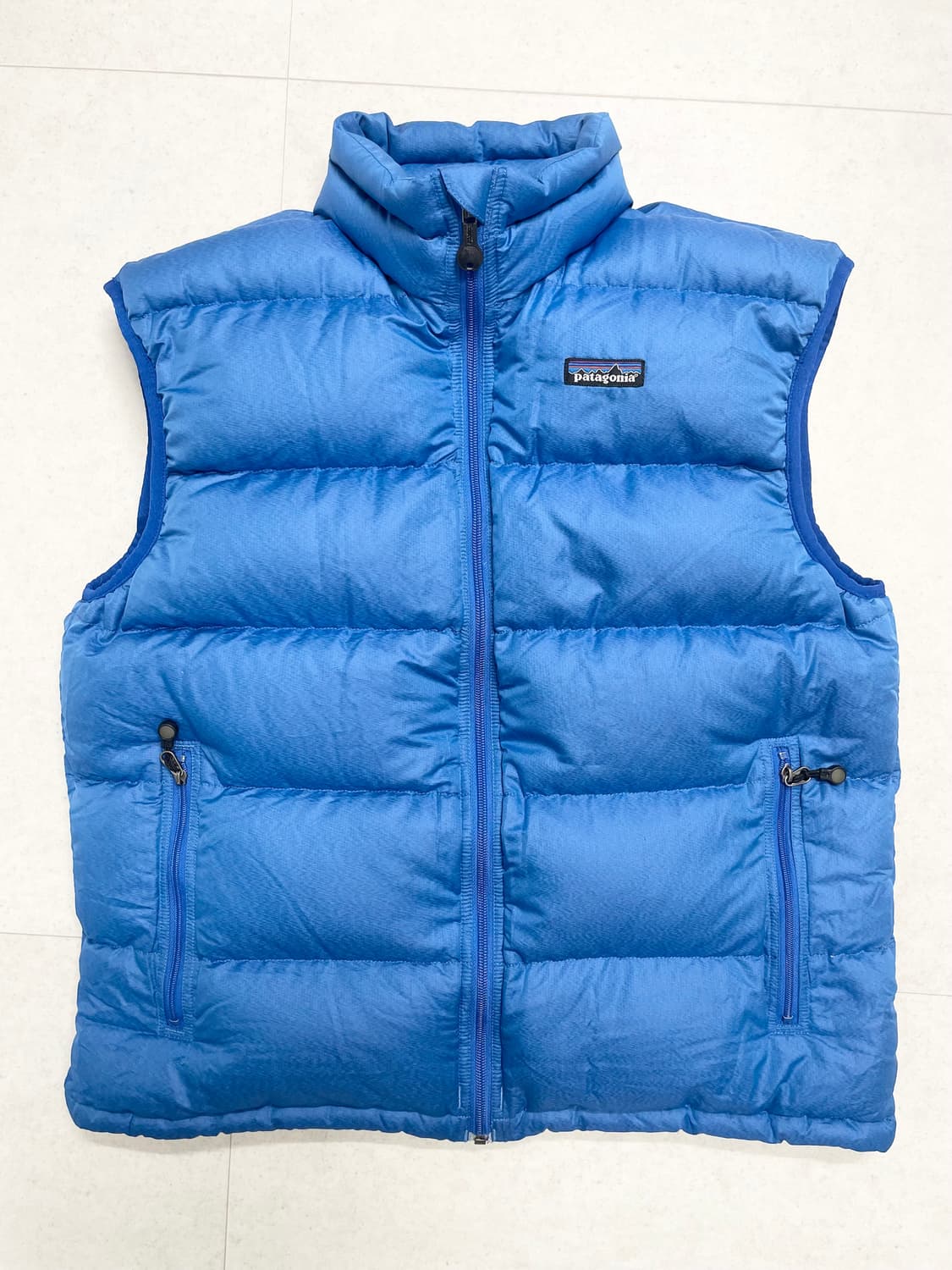 [M] 파타고니아 빈티지 패커블 구스다운 베스트 블루 상품이미지1