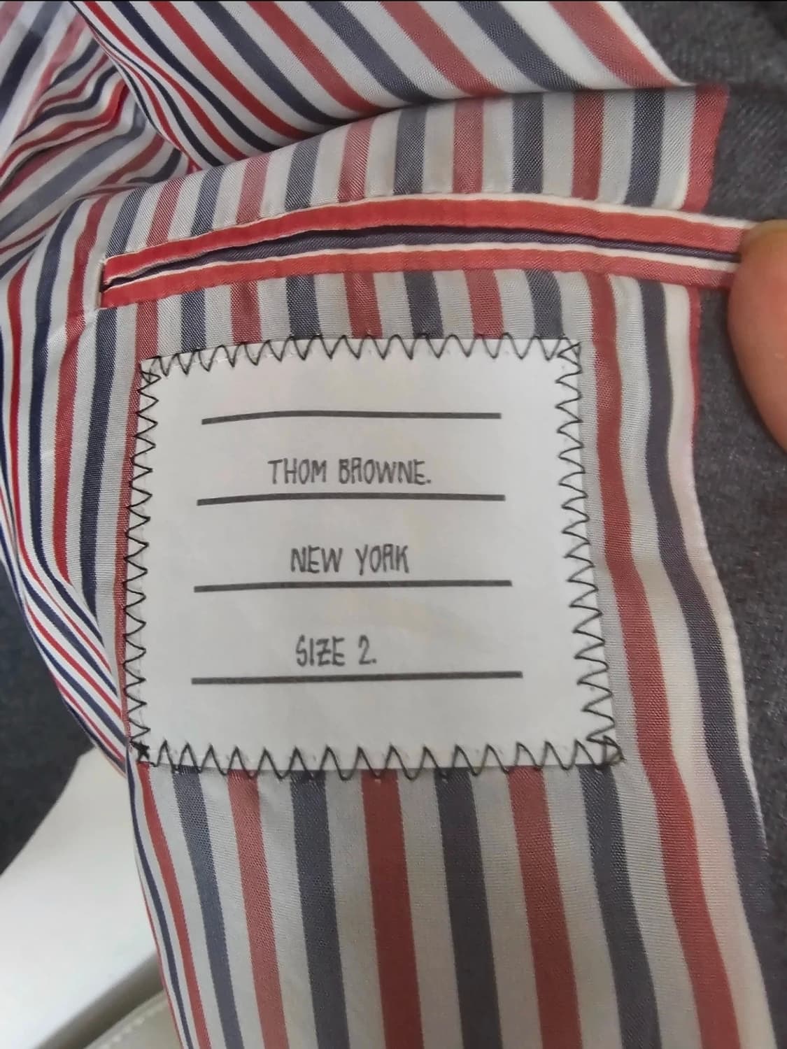 톰브라운 사선완장 플란넬 100% 울 자켓 셋업(2/100) 상품이미지7