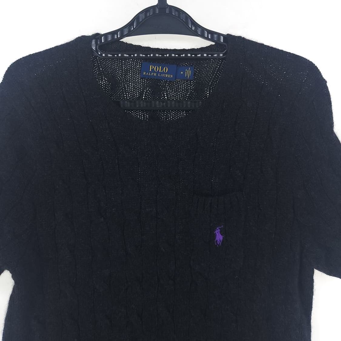 [여M]폴로랄프로렌 울캐시미어 반소매 니트[Y63-023]/레이디블루 상품이미지2