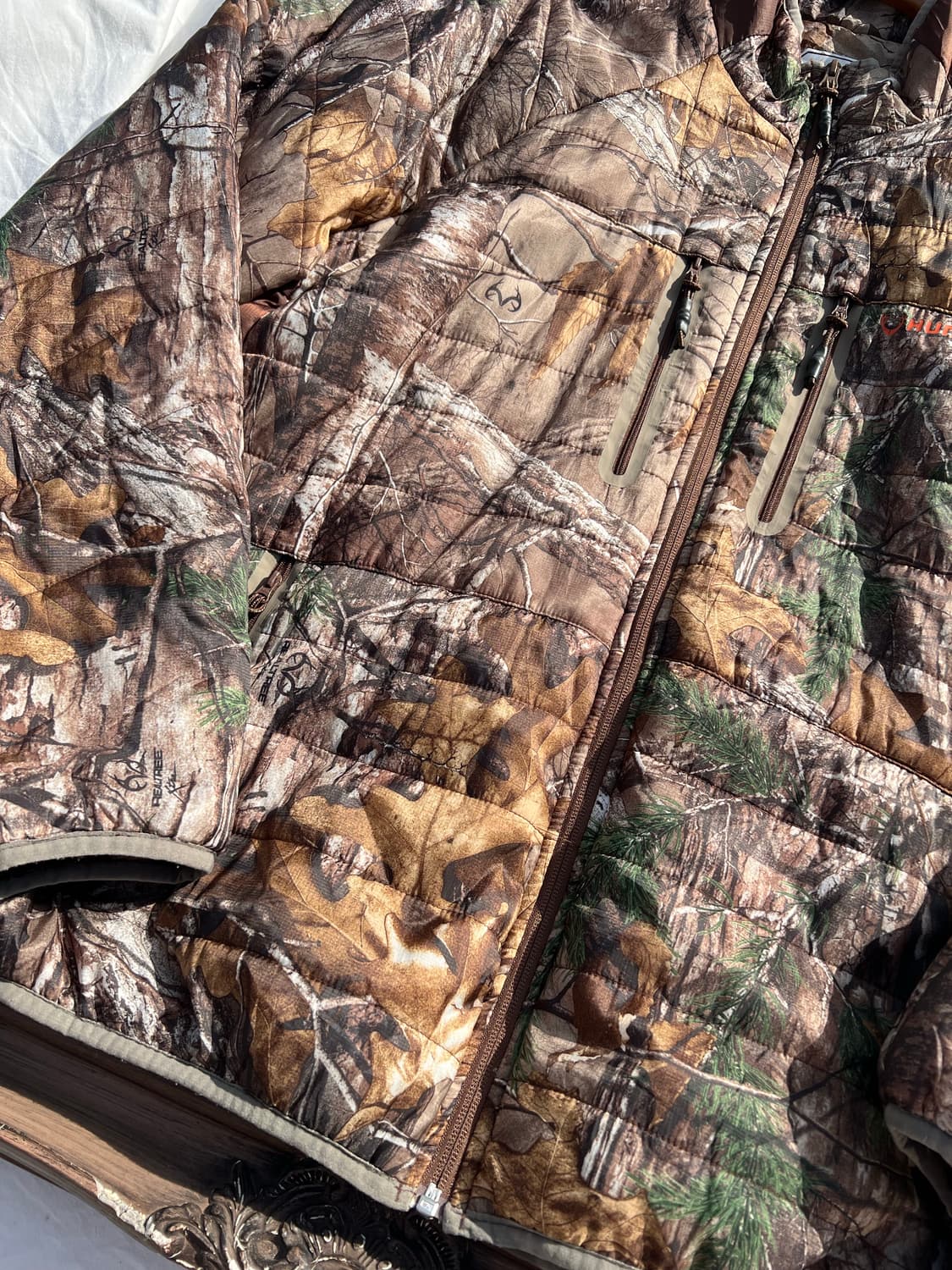 헌팅패턴 라이트패딩 자켓 상품이미지3