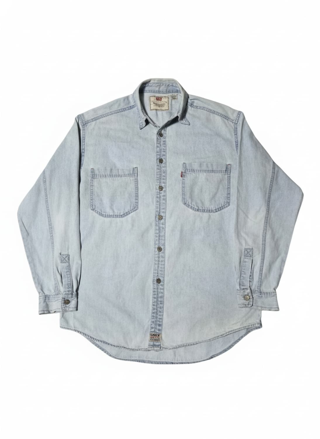 90's Levi's 데님 오버핏 셔츠 M 상품이미지7