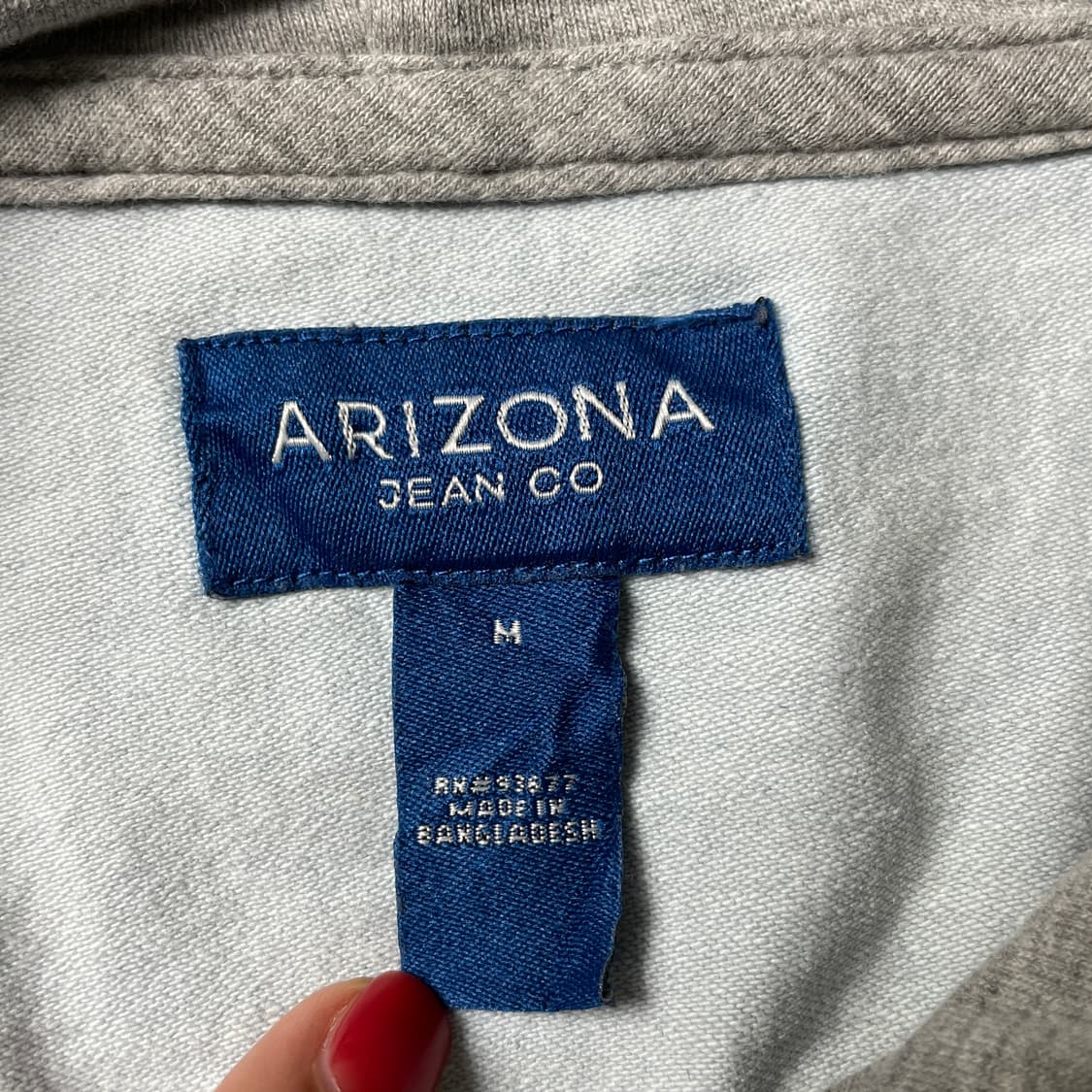 ARIZONA 아리조나 빈티지 코튼 데님 후드 셔츠 A00650 상품이미지10