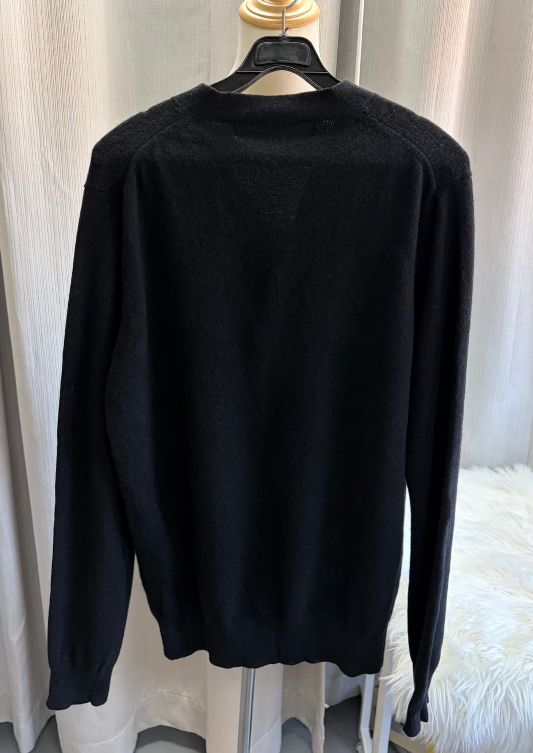 정품)꼼데가르송 플레이 블랙 가디건 XL 상품이미지5