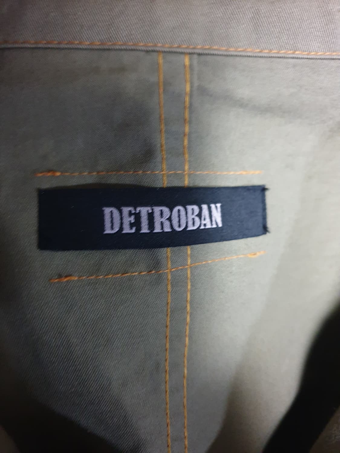 (빈티지) 디트로반 밀리터리 집업 야상 코트 카키 (F) 상품이미지3