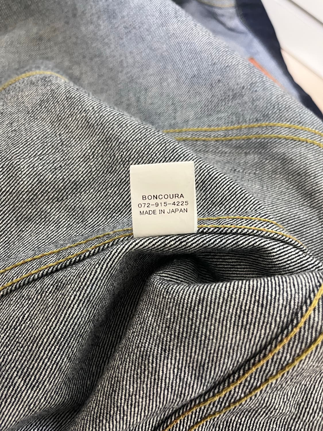 본쿠라 3rd  데님 자켓 (40) + 반팔 티셔츠(38) 상품이미지4