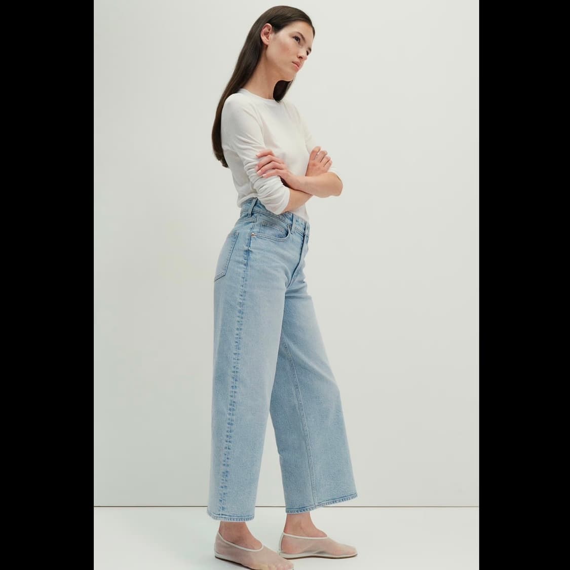 h&m 에이치앤엠 와이드 진 (새상품) 상품이미지9