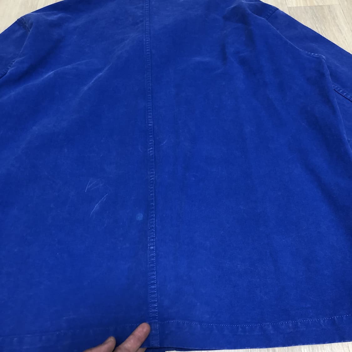 (L) 새상품 파르티멘토 PARTIMENTO 프렌치 워크 자켓 블루 상품이미지7