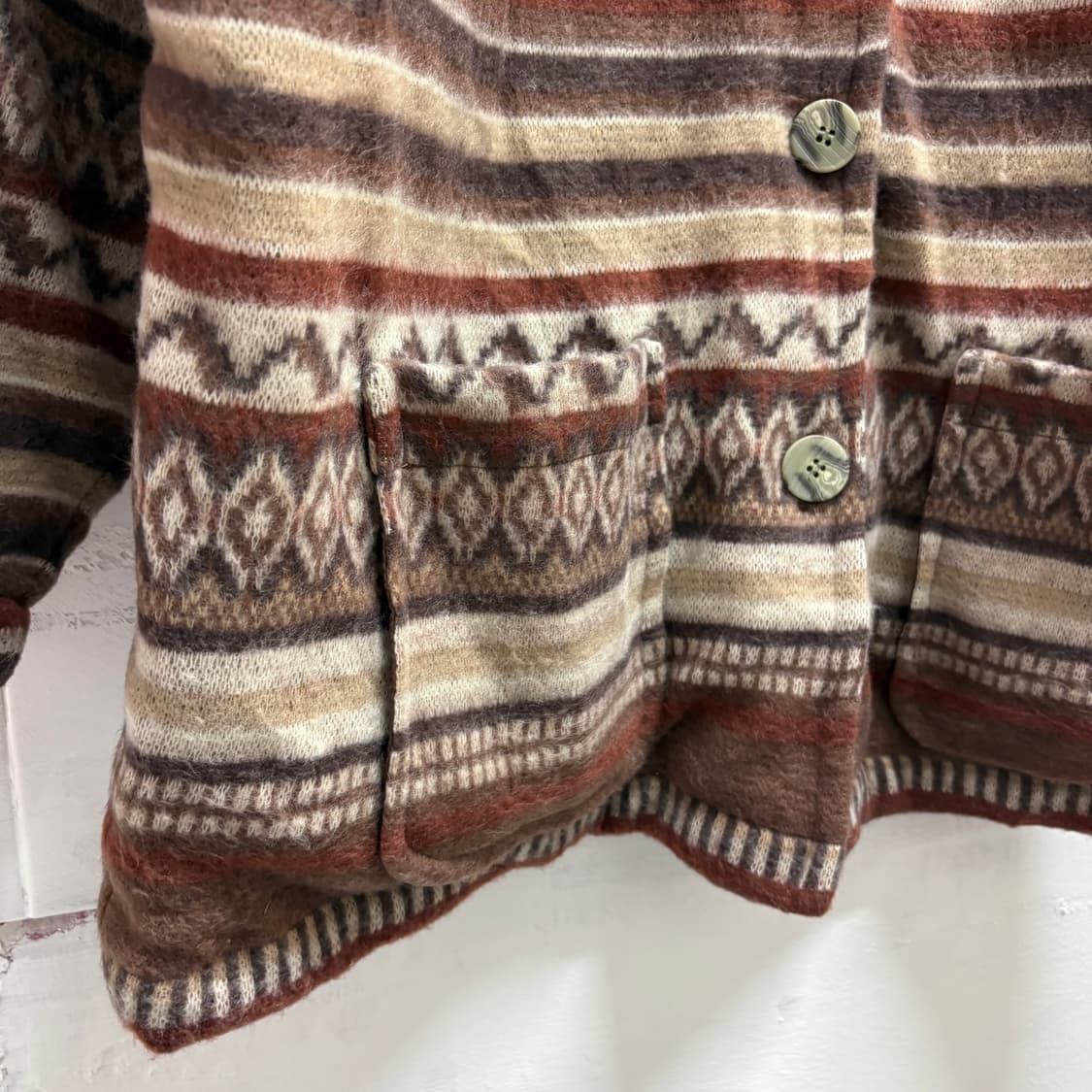 웨스턴 에스닉 퀼팅 패턴 자켓 (JPN) 상품이미지3