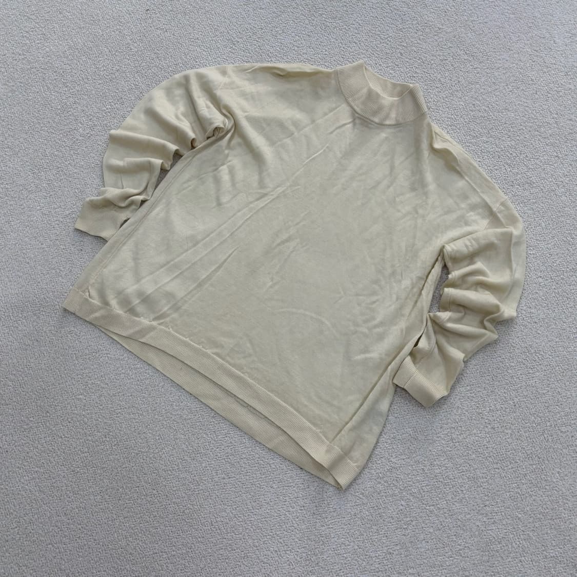 M 유니클로 여성 긴팔 모크넥 니트 0325E 상품이미지1