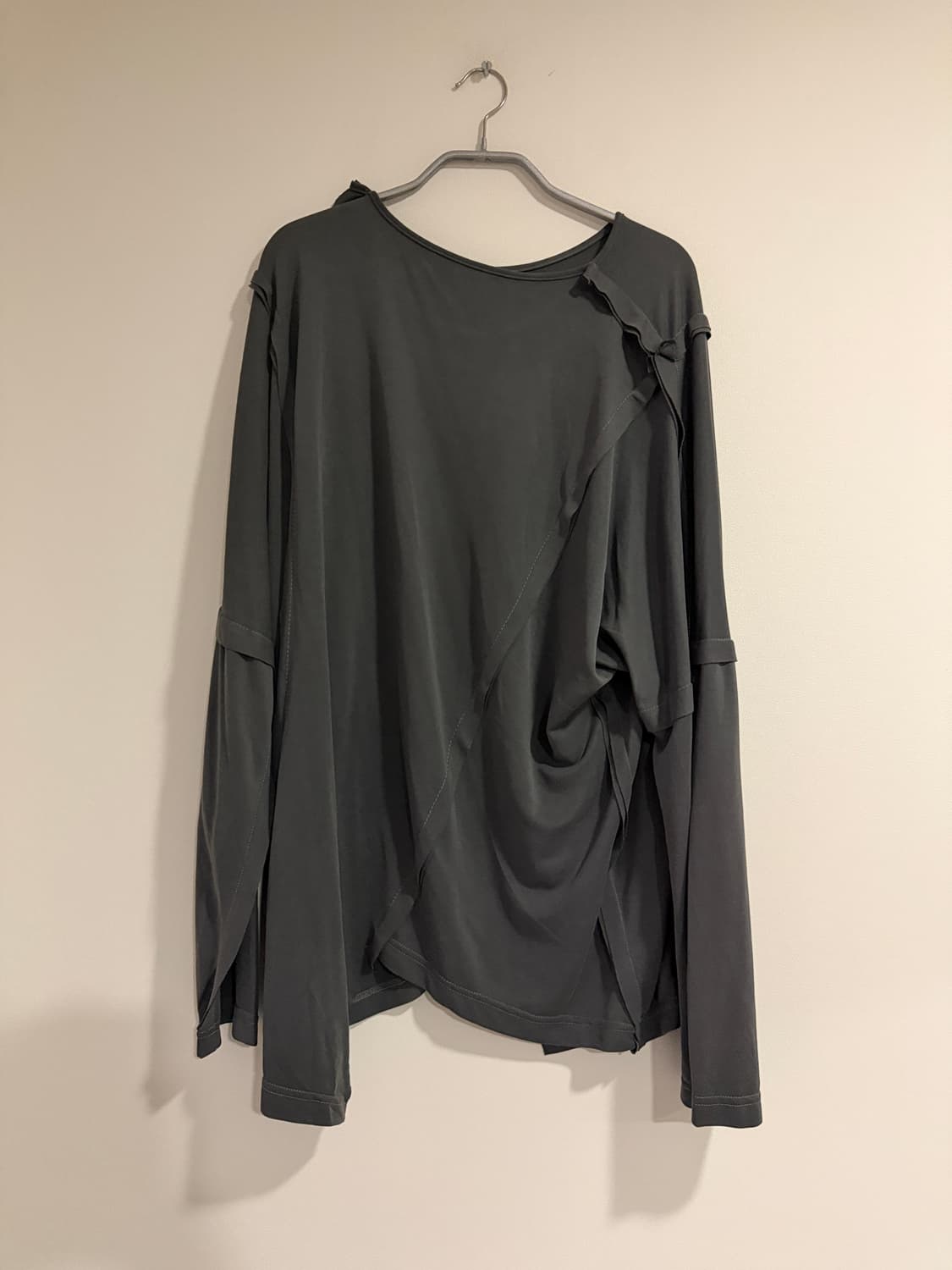 드레이프 스웨트셔츠 그레이 상품이미지1